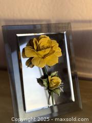 MaxSold Auction: Italian Capodimonte Porcelain Flowers Yellow Roses “N” Made in Italy. Mirrored Frame Lot - San Francisco (California, USA) SELLER MANAGED Estate Sale Online Auction - Kenwood Way