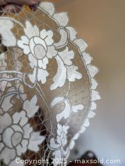 MaxSold Auction: Large Round French Lace Table Topper Runner  - San Francisco (California, USA) SELLER MANAGED Estate Sale Online Auction - Kenwood Way