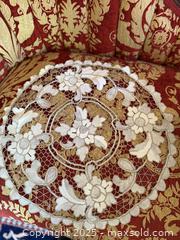 MaxSold Auction: Large Round French Lace Table Topper Runner  - San Francisco (California, USA) SELLER MANAGED Estate Sale Online Auction - Kenwood Way