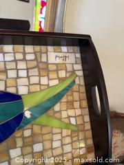 MaxSold Auction: Mosaic Fernando Llort Platter Serving Tray. Beautiful!  - San Francisco (California, USA) SELLER MANAGED Estate Sale Online Auction - Kenwood Way