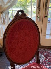 MaxSold Auction: Pair of Antique Early 20th Century Louis XVI Style Mahogany Upholstered Side Chairs - San Francisco (California, USA) SELLER MANAGED Estate Sale Online Auction - Kenwood Way