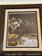 MaxSold Auction: Still Life with Flowers and Fruit by Claude Monet - San Francisco (California, USA) SELLER MANAGED Estate Sale Online Auction - Kenwood Way