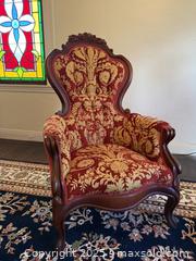 MaxSold Auction: Victorian Spoon Back Drawing Chair. Statement piece!  - San Francisco (California, USA) SELLER MANAGED Estate Sale Online Auction - Kenwood Way