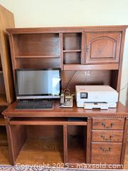 MaxSold Auction: Vintage 2 Piece Executive Desk  - San Francisco (California, USA) SELLER MANAGED Estate Sale Online Auction - Kenwood Way