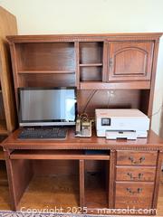 MaxSold Auction: Vintage 2 Piece Executive Desk  - San Francisco (California, USA) SELLER MANAGED Estate Sale Online Auction - Kenwood Way