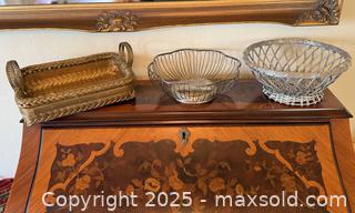 MaxSold Auction: Vintage Basket Lot, Middle one is Silver Plate.  - San Francisco (California, USA) SELLER MANAGED Estate Sale Online Auction - Kenwood Way