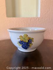 MaxSold Auction: Vintage BIA Cordon Blue Grape Harvest White W/ Grapes Bowl - San Francisco (California, USA) SELLER MANAGED Estate Sale Online Auction - Kenwood Way