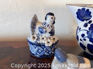MaxSold Auction: Vintage Blue Ceramic Italian Lot  - San Francisco (California, USA) SELLER MANAGED Estate Sale Online Auction - Kenwood Way
