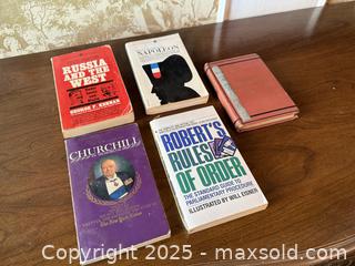 MaxSold Auction: Vintage Book Lot #2 Churchill and more.  - San Francisco (California, USA) SELLER MANAGED Estate Sale Online Auction - Kenwood Way
