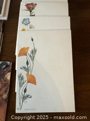 MaxSold Auction: Vintage California Poppy, Wildflower Note Pads and Notecards  - San Francisco (California, USA) SELLER MANAGED Estate Sale Online Auction - Kenwood Way