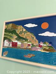 MaxSold Auction: Vintage Creazioni Luciano Italy Art Tile Hanging Wall Plaque Wall Art Coastal Seal Boats  - San Francisco (California, USA) SELLER MANAGED Estate Sale Online Auction - Kenwood Way