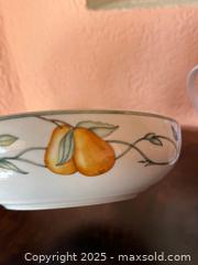 MaxSold Auction: Vintage Dansk China Umbrian Fruit Pattern Bowl & Nikko Tableware Floral Peony Water Pitcher - San Francisco (California, USA) SELLER MANAGED Estate Sale Online Auction - Kenwood Way