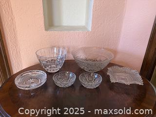 MaxSold Auction: Vintage Etched Glass Crystal Bowls  - San Francisco (California, USA) SELLER MANAGED Estate Sale Online Auction - Kenwood Way
