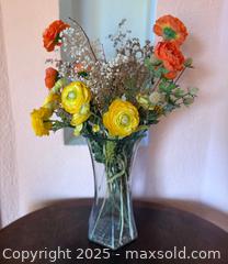 MaxSold Auction: Vintage Faux Orange Yellow &#38; White Flowers in Vase - San Francisco (California, USA) SELLER MANAGED Estate Sale Online Auction - Kenwood Way