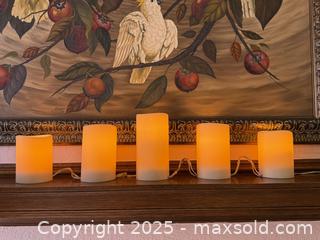 MaxSold Auction: Vintage Flameless LED Pillar Mantle Candles - San Francisco (California, USA) SELLER MANAGED Estate Sale Online Auction - Kenwood Way