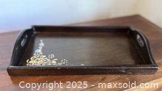 MaxSold Auction: Vintage Floral Wooden Serving Tray - San Francisco (California, USA) SELLER MANAGED Estate Sale Online Auction - Kenwood Way