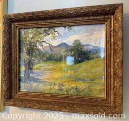 MaxSold Auction: Vintage Framed Art: Spring Soda Canyon - Original Watercolor by Betty Jo March - San Francisco (California, USA) SELLER MANAGED Estate Sale Online Auction - Kenwood Way