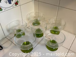 MaxSold Auction: Vintage Green Glass Ice cream/Cocktail Glasses  - San Francisco (California, USA) SELLER MANAGED Estate Sale Online Auction - Kenwood Way