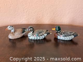 MaxSold Auction: Vintage Handpainted Wooden Ducks - San Francisco (California, USA) SELLER MANAGED Estate Sale Online Auction - Kenwood Way