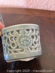 MaxSold Auction: Vintage Japanese Buddhist Altar Porcelain Incense Burners Koro Celadon Blue - San Francisco (California, USA) SELLER MANAGED Estate Sale Online Auction - Kenwood Way