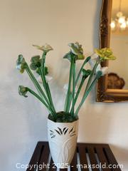 MaxSold Auction: Vintage Murano Sale Hand Blown Glass Flowers Bouquet - San Francisco (California, USA) SELLER MANAGED Estate Sale Online Auction - Kenwood Way