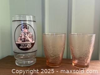 MaxSold Auction: Vintage Pepsi-Cola Glass and Pink Glasses  - San Francisco (California, USA) SELLER MANAGED Estate Sale Online Auction - Kenwood Way