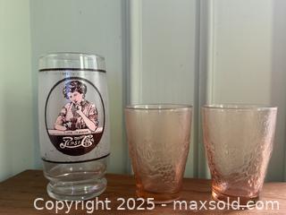MaxSold Auction: Vintage Pepsi-Cola Glass and Pink Glasses  - San Francisco (California, USA) SELLER MANAGED Estate Sale Online Auction - Kenwood Way