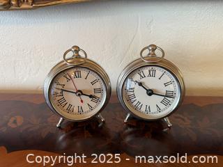 MaxSold Auction: Vintage Pocket Watch Style W/STAND Set of 2 - San Francisco (California, USA) SELLER MANAGED Estate Sale Online Auction - Kenwood Way