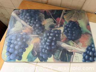 MaxSold Auction: Vintage Tempered Glass, Cutting Board Many uses! - Purple Grapes on Vines - San Francisco (California, USA) SELLER MANAGED Estate Sale Online Auction - Kenwood Way