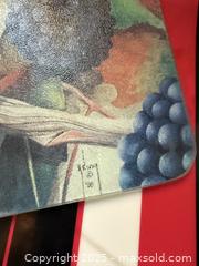 MaxSold Auction: Vintage Tempered Glass, Cutting Board Many uses! - Purple Grapes on Vines - San Francisco (California, USA) SELLER MANAGED Estate Sale Online Auction - Kenwood Way