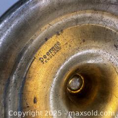 MaxSold Auction: Antique Peerage Brass Candelabra Candlestick Vintage Dinner/Taper Candle Holder - England - Toronto (Ontario, Canada) SELLER MANAGED Reseller Online Auction - Greengrove Crescent