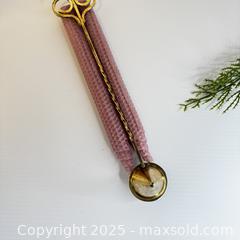 MaxSold Auction: brass snuffer with dusty rose beeswax candles - Toronto (Ontario, Canada) SELLER MANAGED Reseller Online Auction - Greengrove Crescent