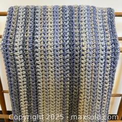 MaxSold Auction: Handmade Crocheted  afghan for *crib/toddler bed. Soft. - Toronto (Ontario, Canada) SELLER MANAGED Reseller Online Auction - Greengrove Crescent