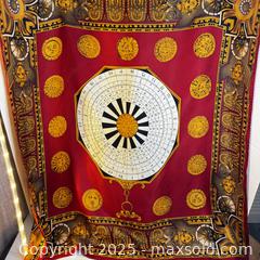 MaxSold Auction: Vintage Alfred Sung silk scarf - large square - Sun & Astrology - Toronto (Ontario, Canada) SELLER MANAGED Reseller Online Auction - Greengrove Crescent