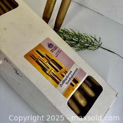 MaxSold Auction: Vintage box of twelve 16" German taper candles - Toronto (Ontario, Canada) SELLER MANAGED Reseller Online Auction - Greengrove Crescent