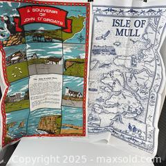 MaxSold Auction: Vintage Cotton Tea Towels: Isle of Mull & John o'Groats - Toronto (Ontario, Canada) SELLER MANAGED Reseller Online Auction - Greengrove Crescent