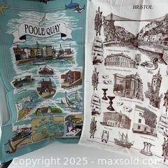 MaxSold Auction: Vintage Souvenir Tea Towels: Poole Quay & Bristol - Toronto (Ontario, Canada) SELLER MANAGED Reseller Online Auction - Greengrove Crescent