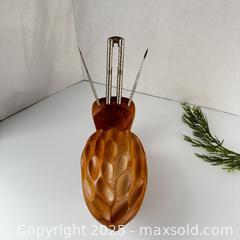 MaxSold Auction: Vintage Wooden Nut Shaped Nut Bowl with cracker and picks - Toronto (Ontario, Canada) SELLER MANAGED Reseller Online Auction - Greengrove Crescent