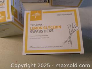 MaxSold Auction: Lot of 5 boxes lemon glycerin swabsticks - Covington (Georgia, USA) SELLER MANAGED Downsizing Online Auction - Queensland Lane