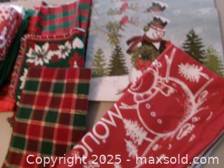 MaxSold Auction: Lot of Christmas Tablecloths, carpets, napkins, pillow cases - Covington (Georgia, USA) SELLER MANAGED Downsizing Online Auction - Queensland Lane