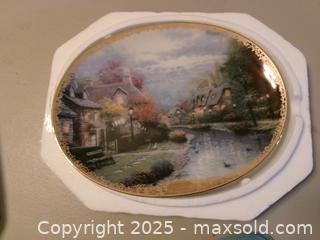 MaxSold Auction: Thomas Kinkade Collectors Plate - Covington (Georgia, USA) SELLER MANAGED Downsizing Online Auction - Queensland Lane