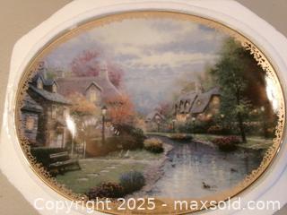 MaxSold Auction: Thomas Kinkade Collectors Plate - Covington (Georgia, USA) SELLER MANAGED Downsizing Online Auction - Queensland Lane