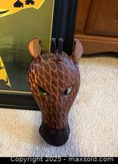 MaxSold Auction: Authentic African beaded necklace, mask and giraffe art - Lower Moreland Township (Pennsylvania, USA) SELLER MANAGED Estate Sale Online Auction -  Huntingdon Pike (CONDO)                      