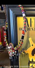 MaxSold Auction: Authentic African beaded necklace, mask and giraffe art - Lower Moreland Township (Pennsylvania, USA) SELLER MANAGED Estate Sale Online Auction -  Huntingdon Pike (CONDO)                      