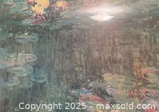 MaxSold Auction: Large framed print of Claude Monet&#39;s &#34;Water Lilies&#34; 44”x36” - Lower Moreland Township (Pennsylvania, USA) SELLER MANAGED Estate Sale Online Auction -  Huntingdon Pike (CONDO)                      