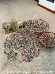 MaxSold Auction: Lot of marble fruit and candle holders, carved african animals, trivets - Lower Moreland Township (Pennsylvania, USA) SELLER MANAGED Estate Sale Online Auction -  Huntingdon Pike (CONDO)                      