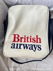MaxSold Auction: Leather British Airways Bag - Newmarket (Ontario, Canada) SELLER MANAGED Downsizing Online Auction - Wendy Culbert Crescent          