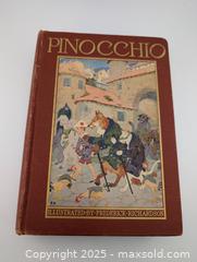 MaxSold Auction: 1925 Pinocchio by Carlo Collodi &#38; Illustrated by Fredrick Richardson (Hardcover)  - Langley (British Columbia, Canada) SELLER MANAGED Reseller Online Auction - 68 Avenue