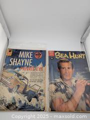 MaxSold Auction: 1950/60s Mike Shayne Private Eye(3) & Sea Hunt (4)- Dell Comic incl Four Colors - Langley (British Columbia, Canada) SELLER MANAGED Reseller Online Auction - 68 Avenue