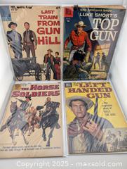 MaxSold Auction: 1950/60s Wild West & Cowboys Dell Comic Book Collection incl 4 Colors & a Paul Newman Cover (13 Total)  - Langley (British Columbia, Canada) SELLER MANAGED Reseller Online Auction - 68 Avenue